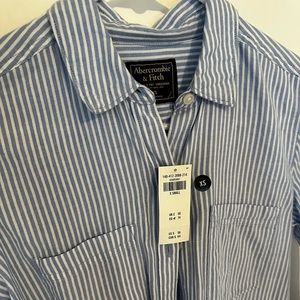 NWT Abercrombie & Fitch striped button down